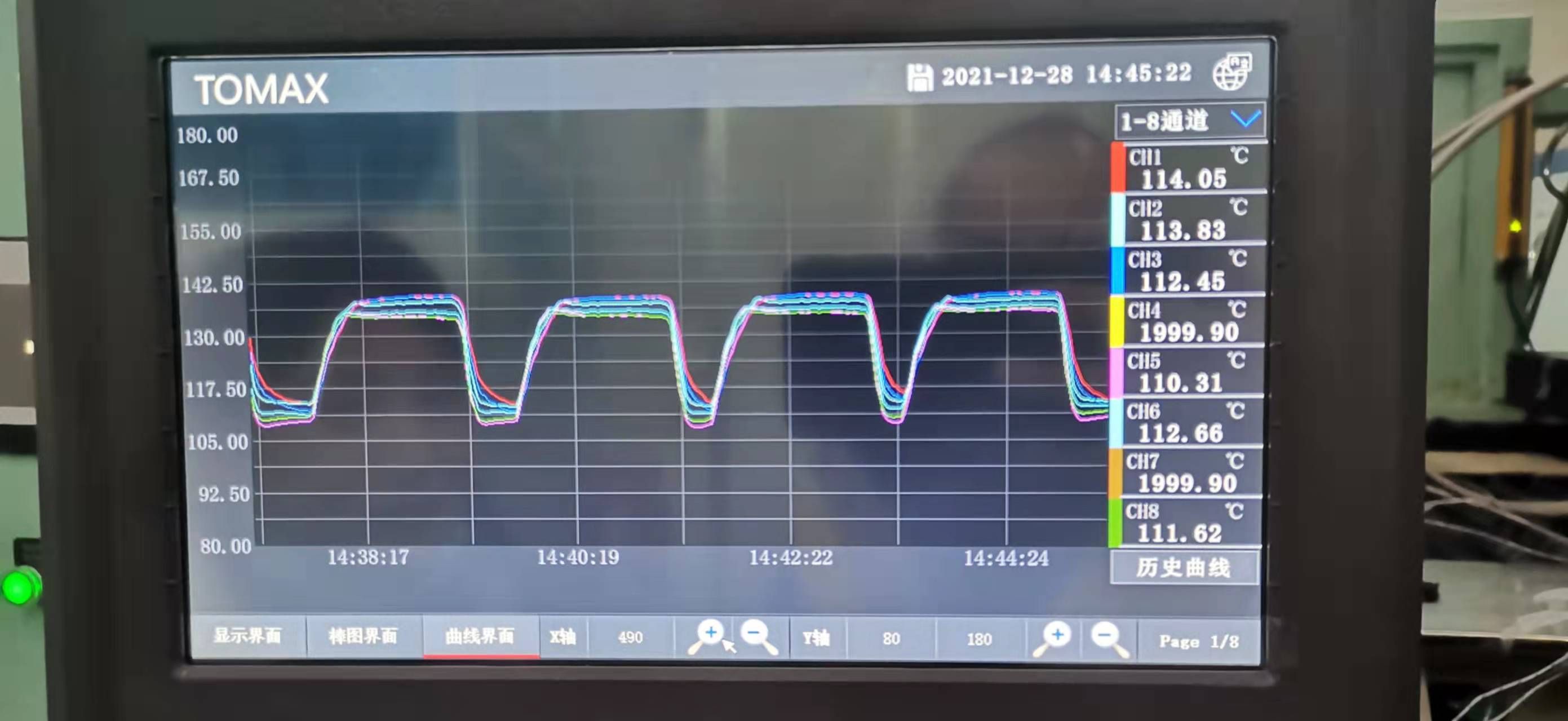 MCRM-08B應(yīng)用于硅膠成型，實(shí)現(xiàn)140℃恒溫并急冷急熱溫控。